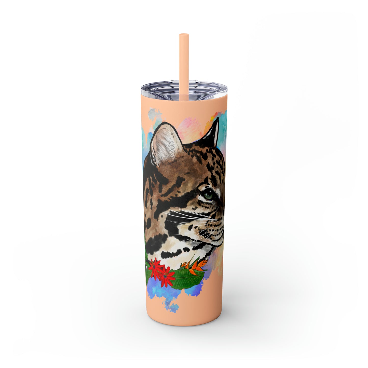 Ocelot Tumbler with Straw, 20oz
