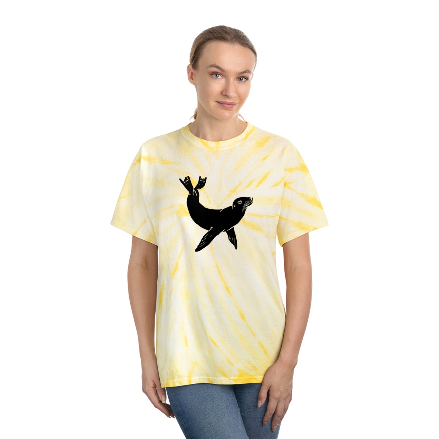 Sea Lion Tie-Dye Tee, Cyclone