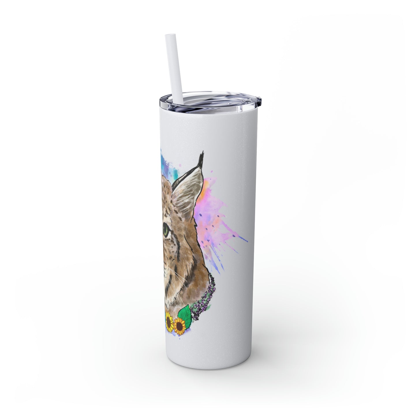 Bobcat Tumbler with Straw, 20oz
