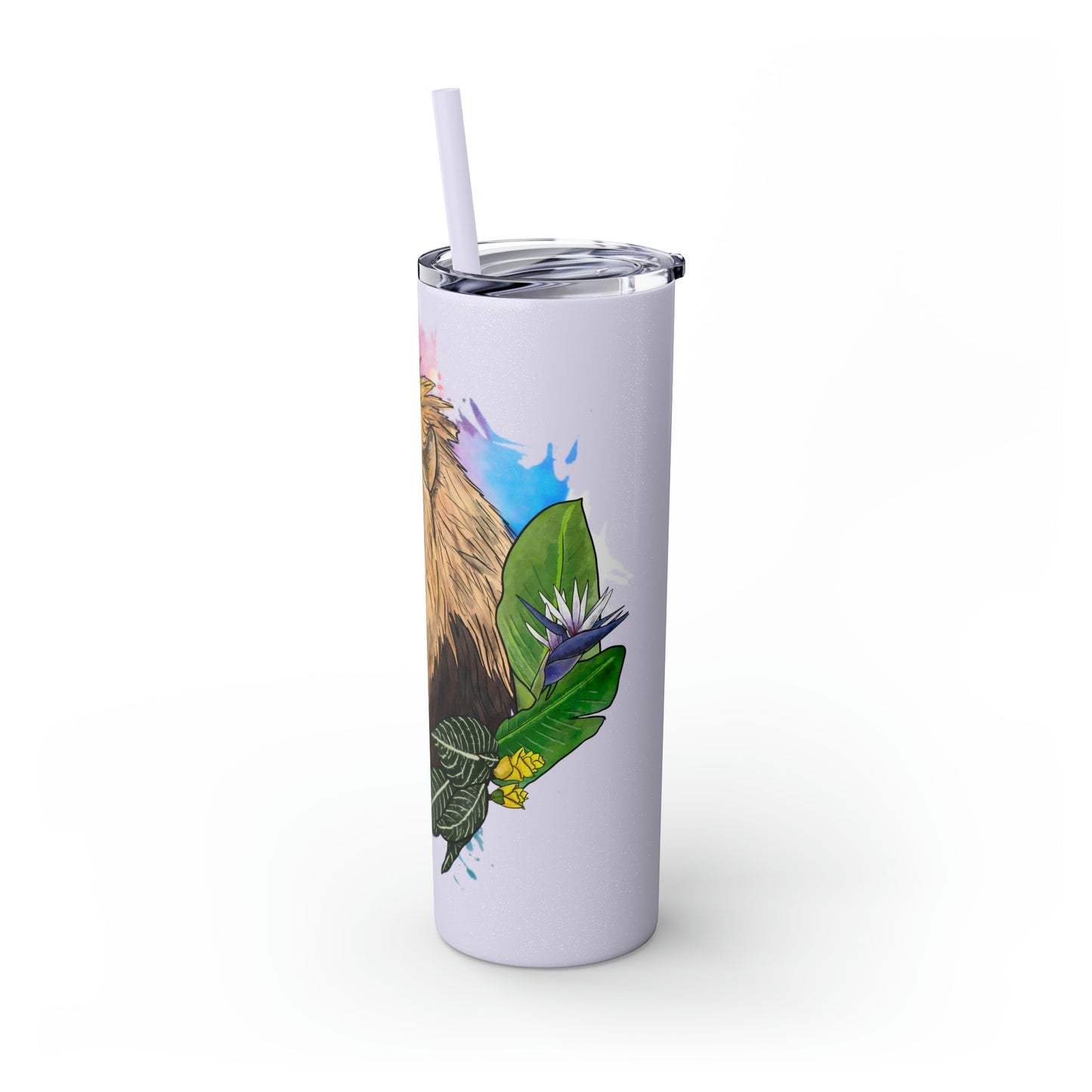 Lion Tumbler with Straw, 20oz