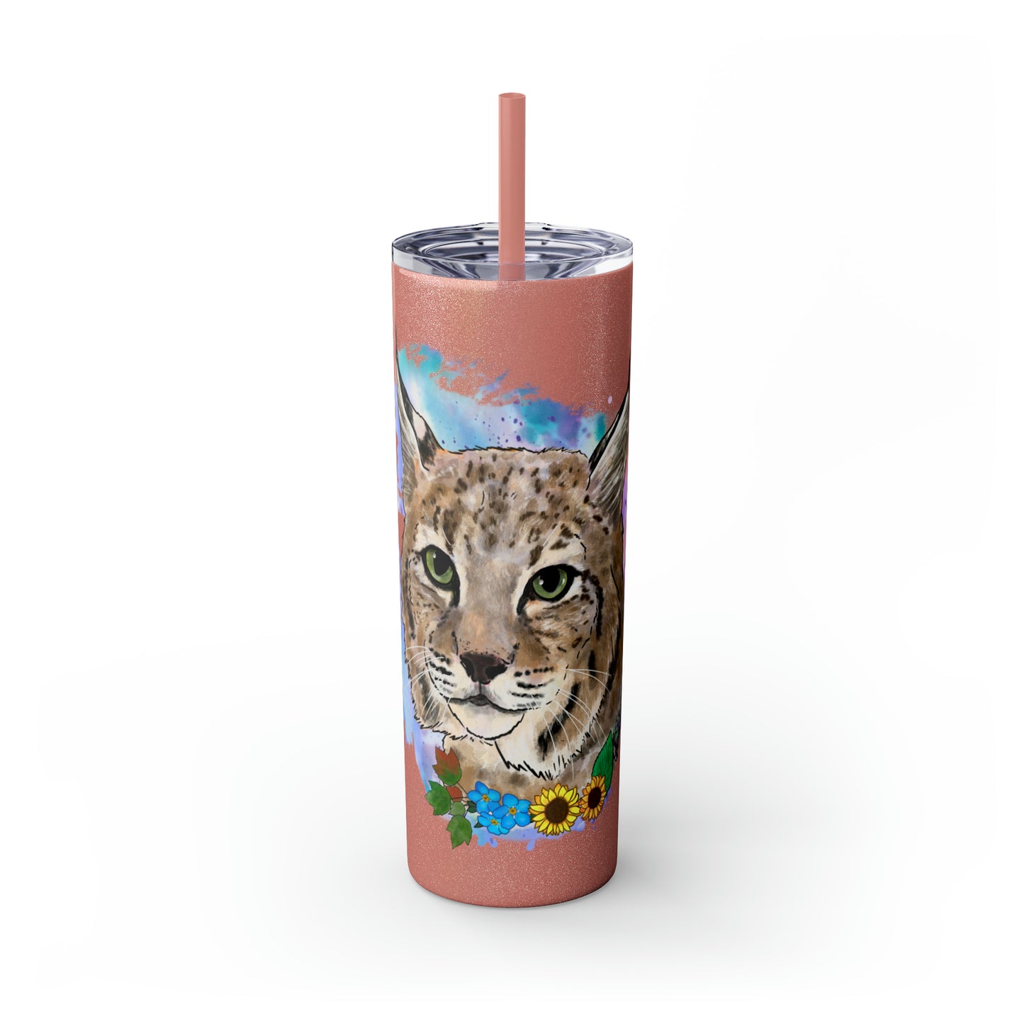 Bobcat Tumbler with Straw, 20oz