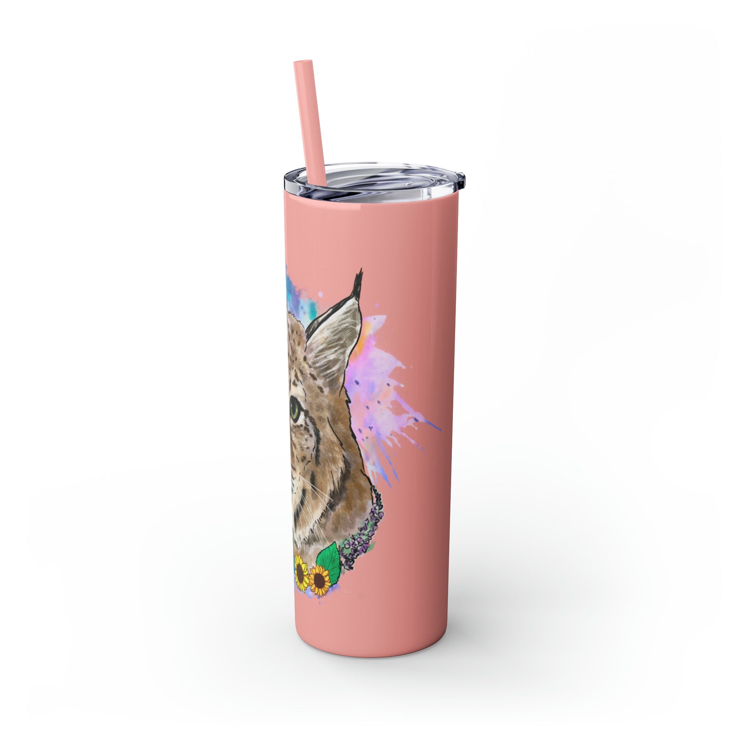 Bobcat Tumbler with Straw, 20oz