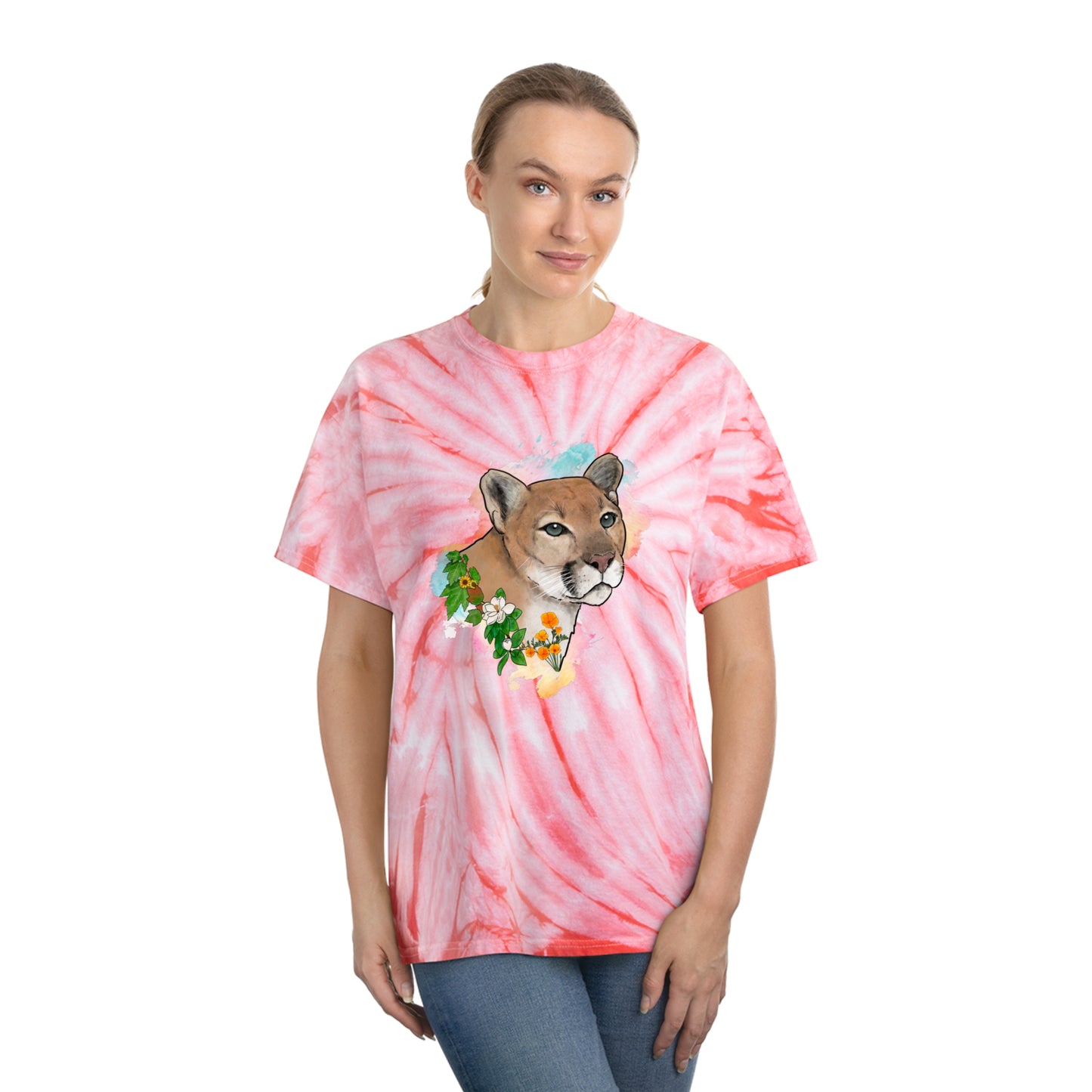 Mountain Lion Tie-Dye Tee, Cyclone