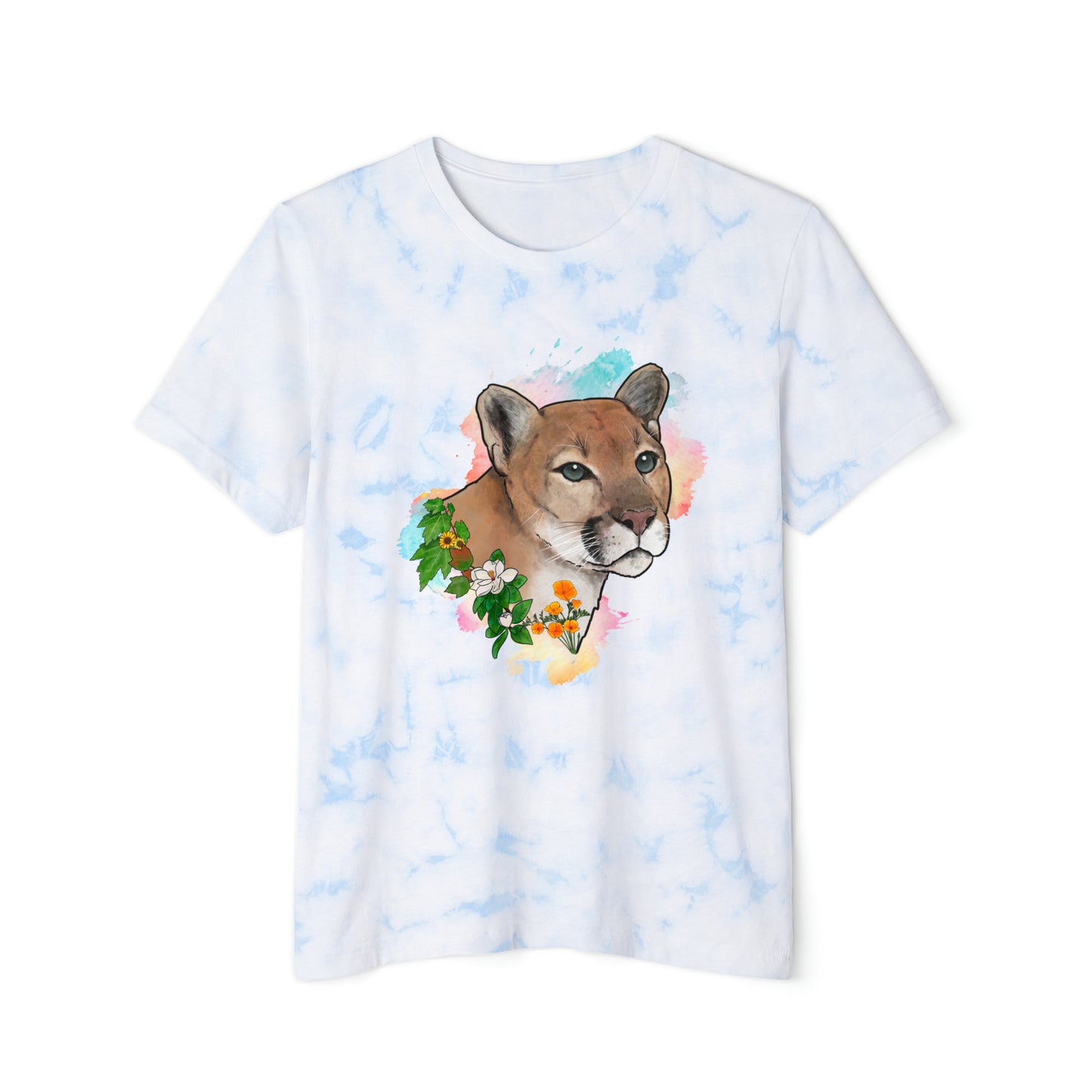 Mountain Lion Tie-Dyed T-Shirt