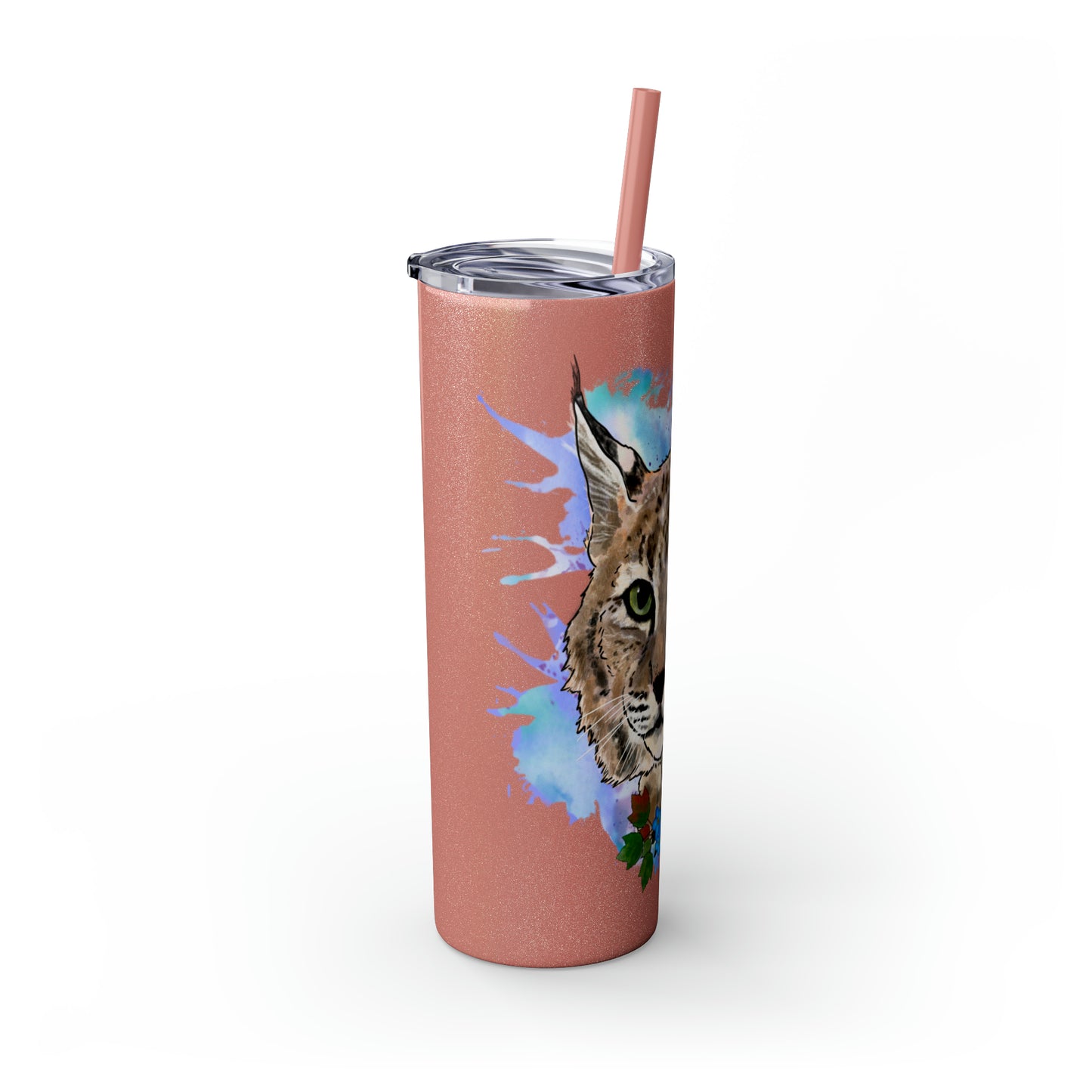 Bobcat Tumbler with Straw, 20oz