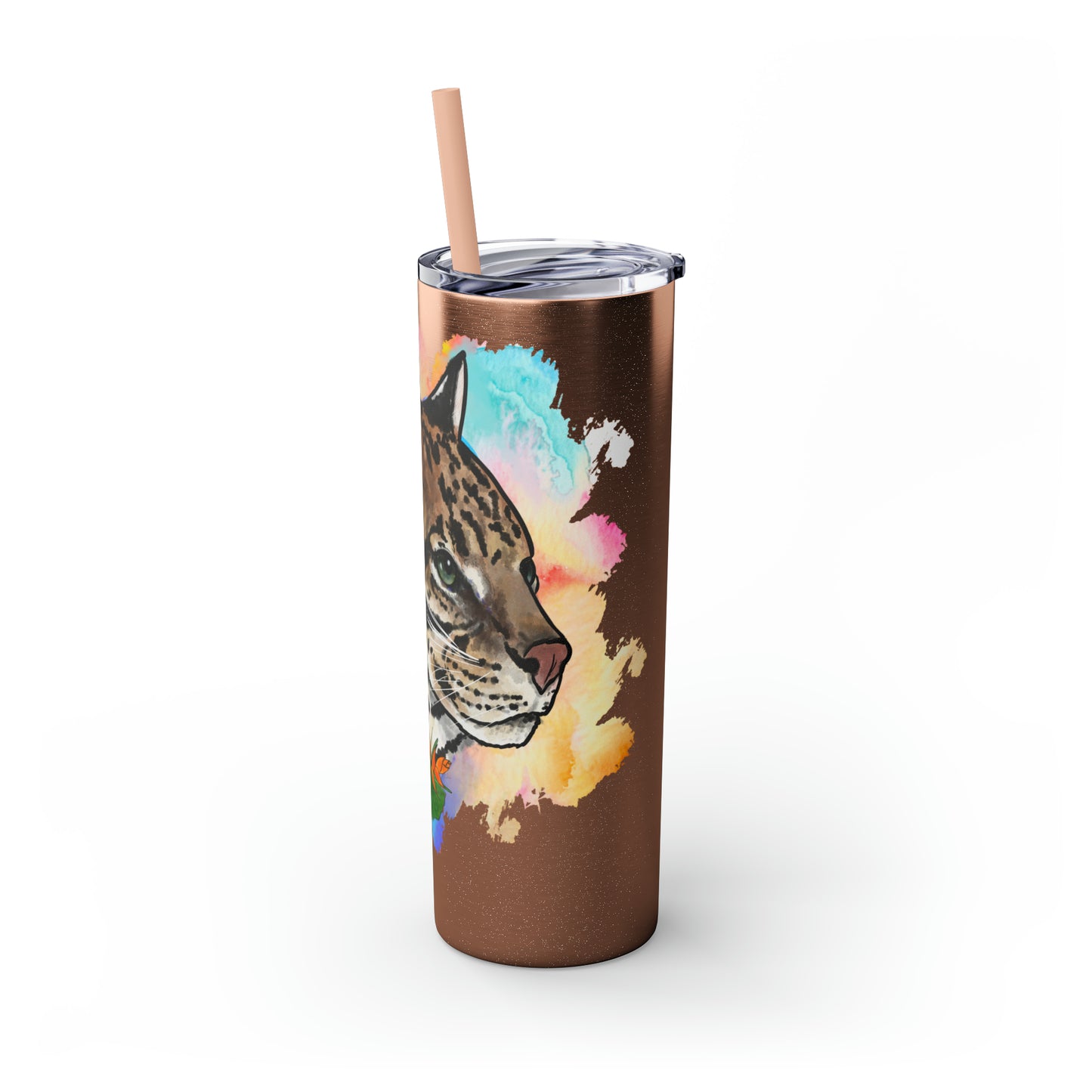 Ocelot Tumbler with Straw, 20oz