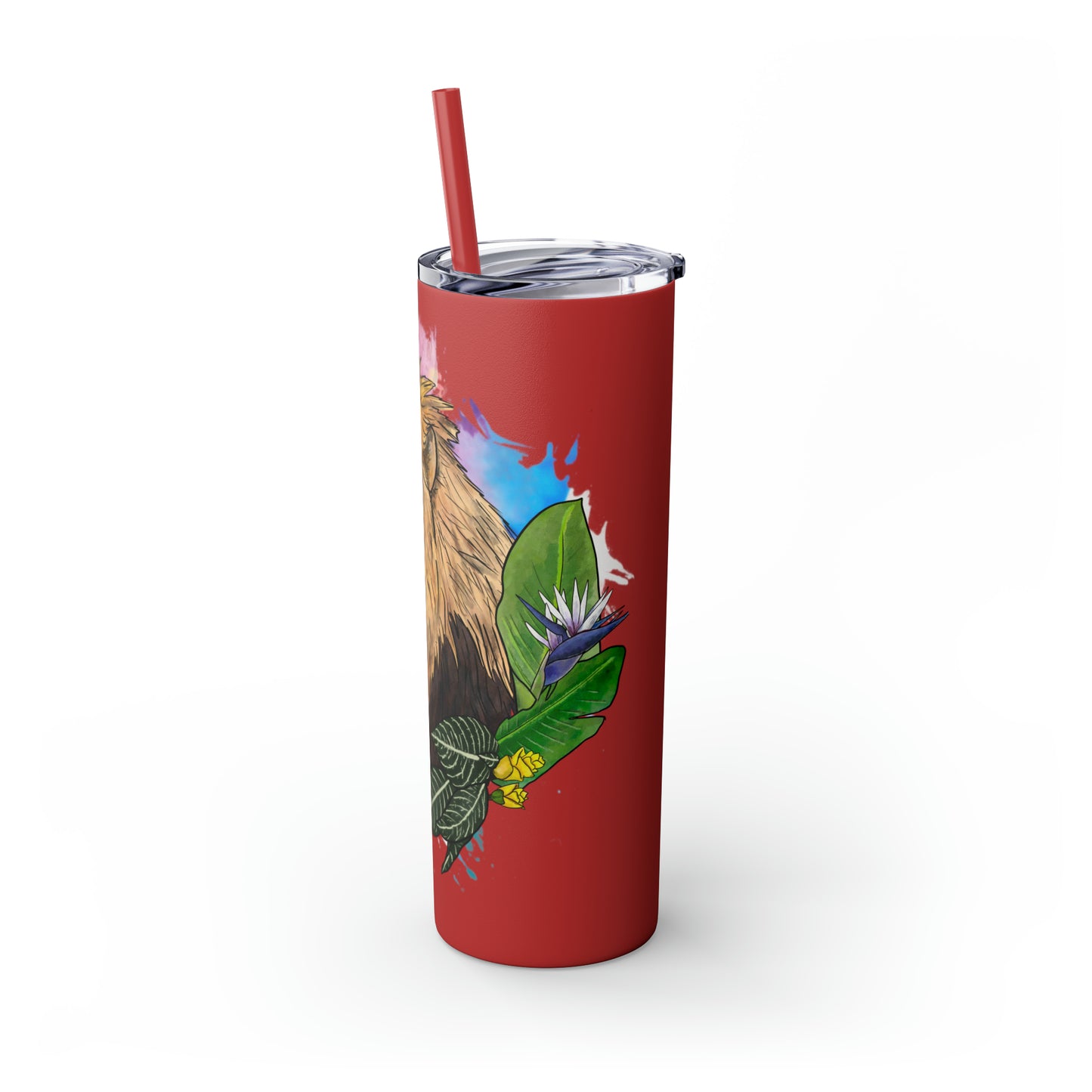 Lion Tumbler with Straw, 20oz