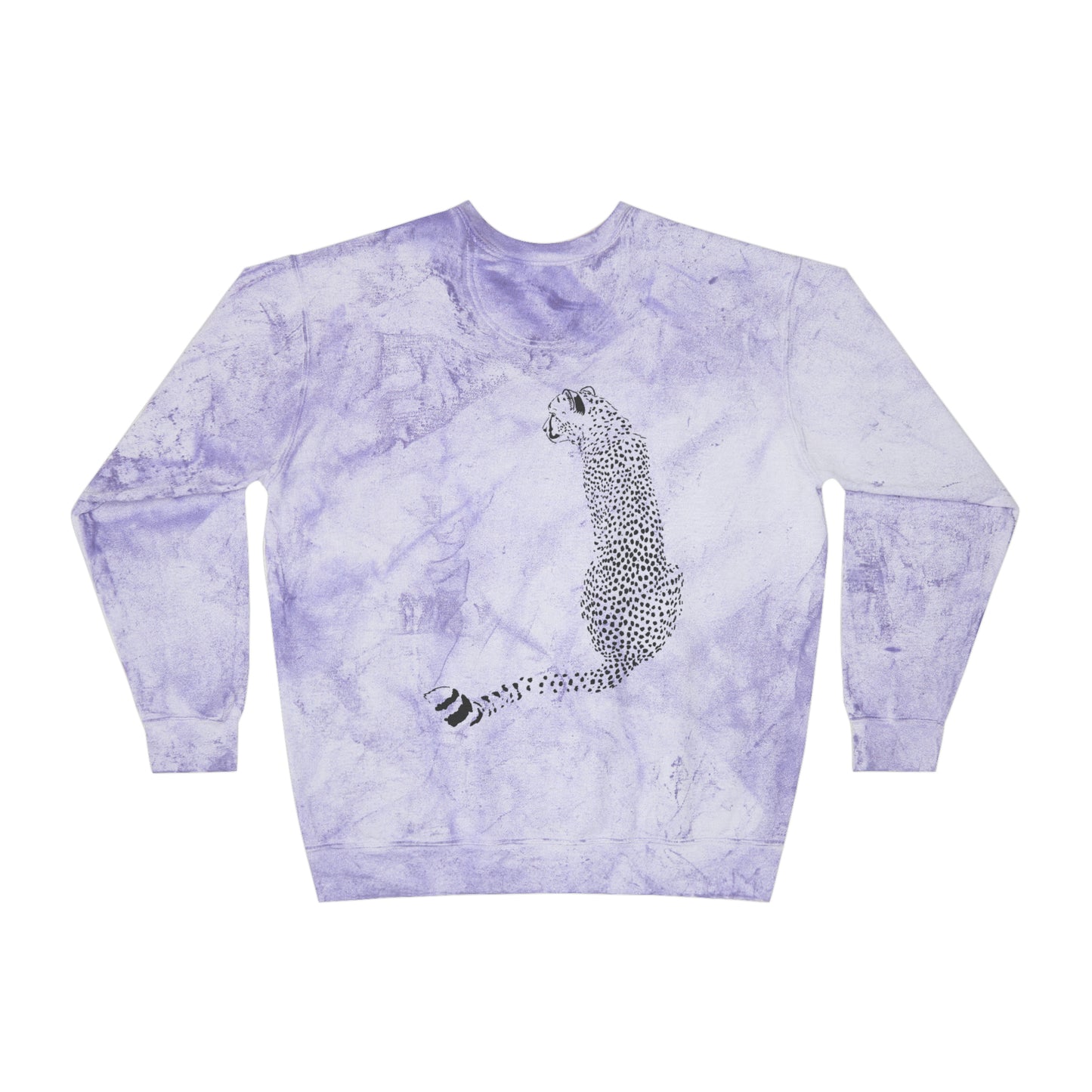Cheetah Front and Back Crewneck Sweatshirt