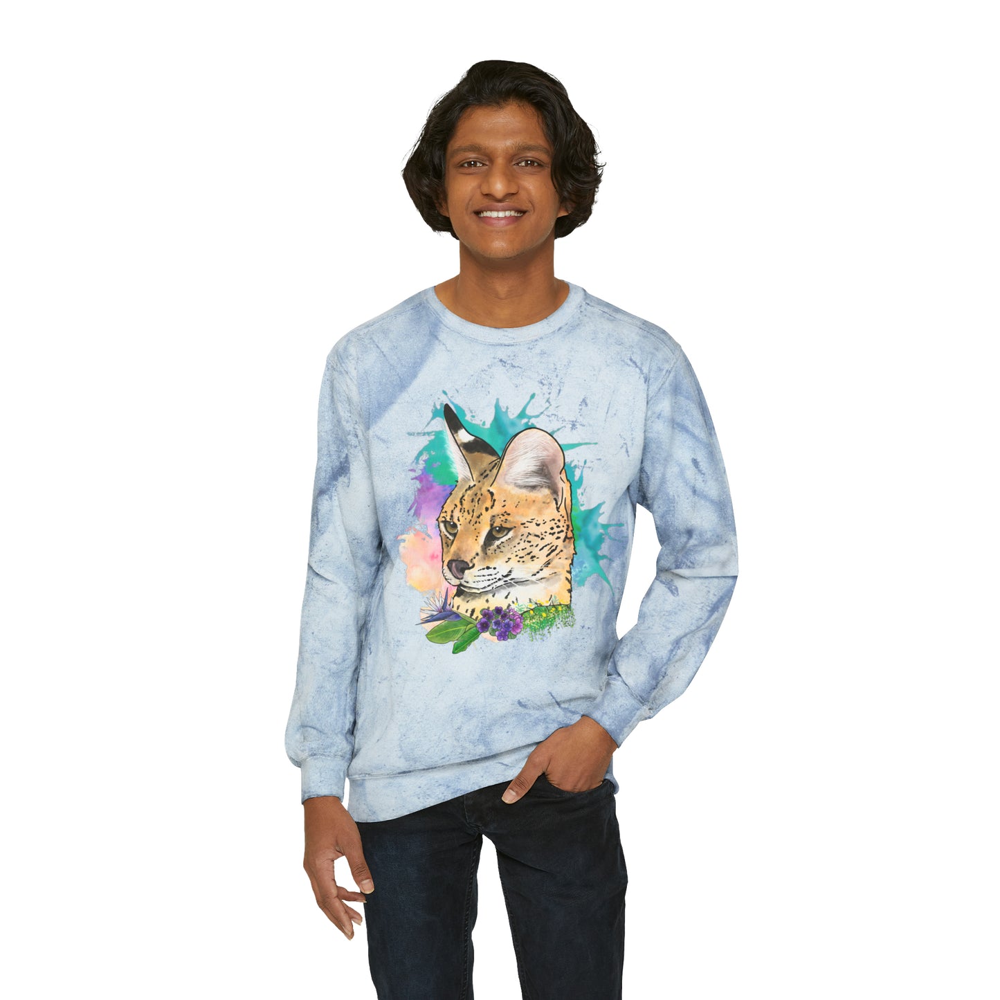 Serval Comfort Colors Crewneck Sweatshirt
