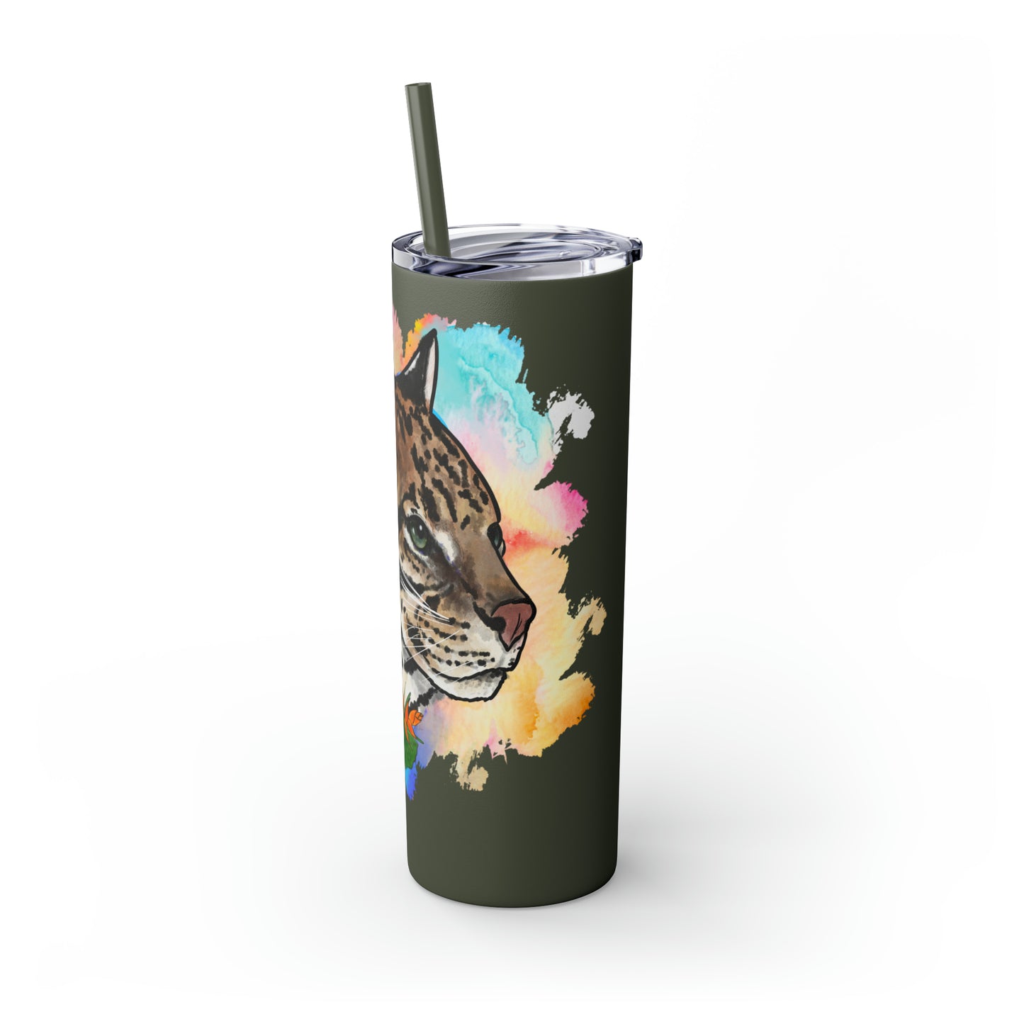 Ocelot Tumbler with Straw, 20oz
