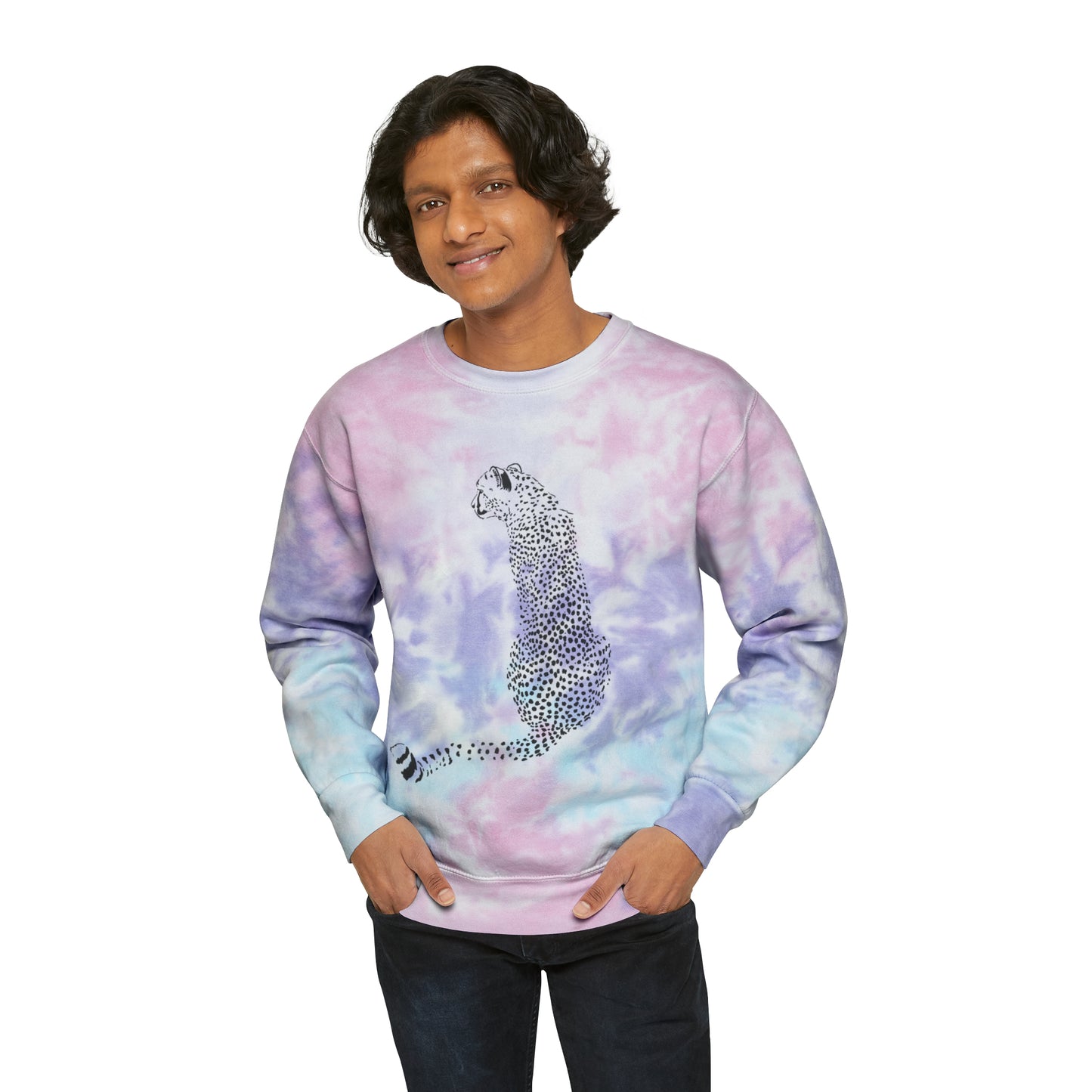 Cheetah spots Tie-Dye Sweatshirt