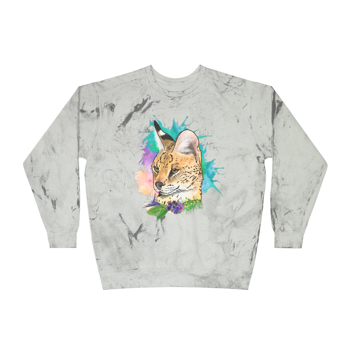 Serval Comfort Colors Crewneck Sweatshirt