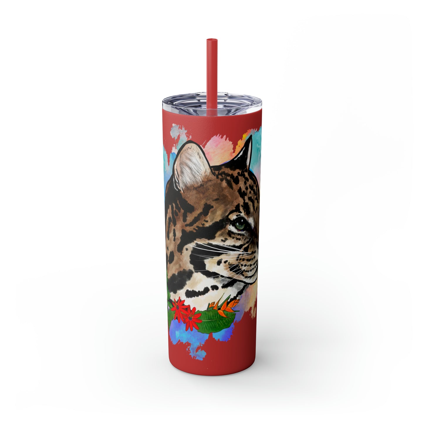 Ocelot Tumbler with Straw, 20oz