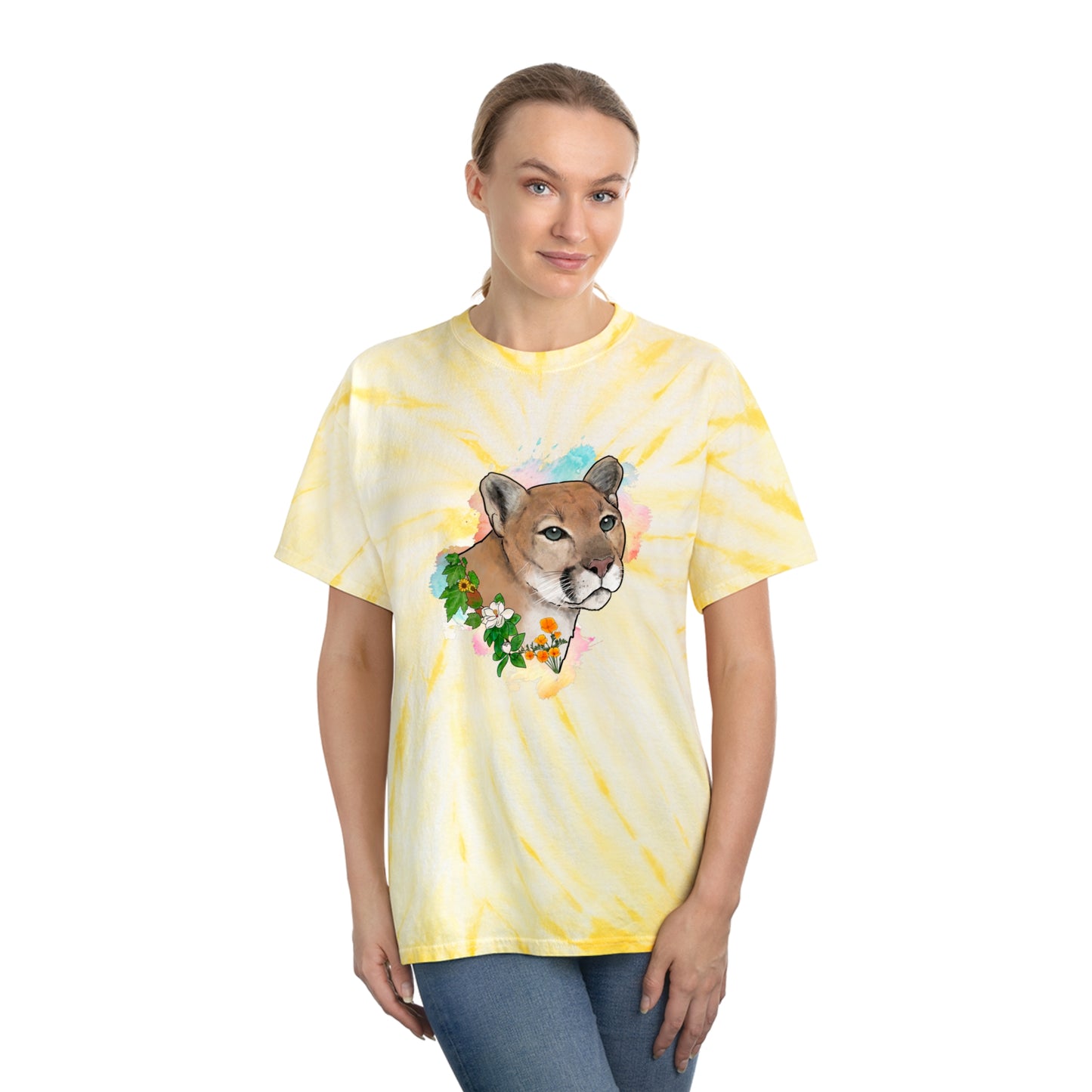 Mountain Lion Tie-Dye Tee, Cyclone
