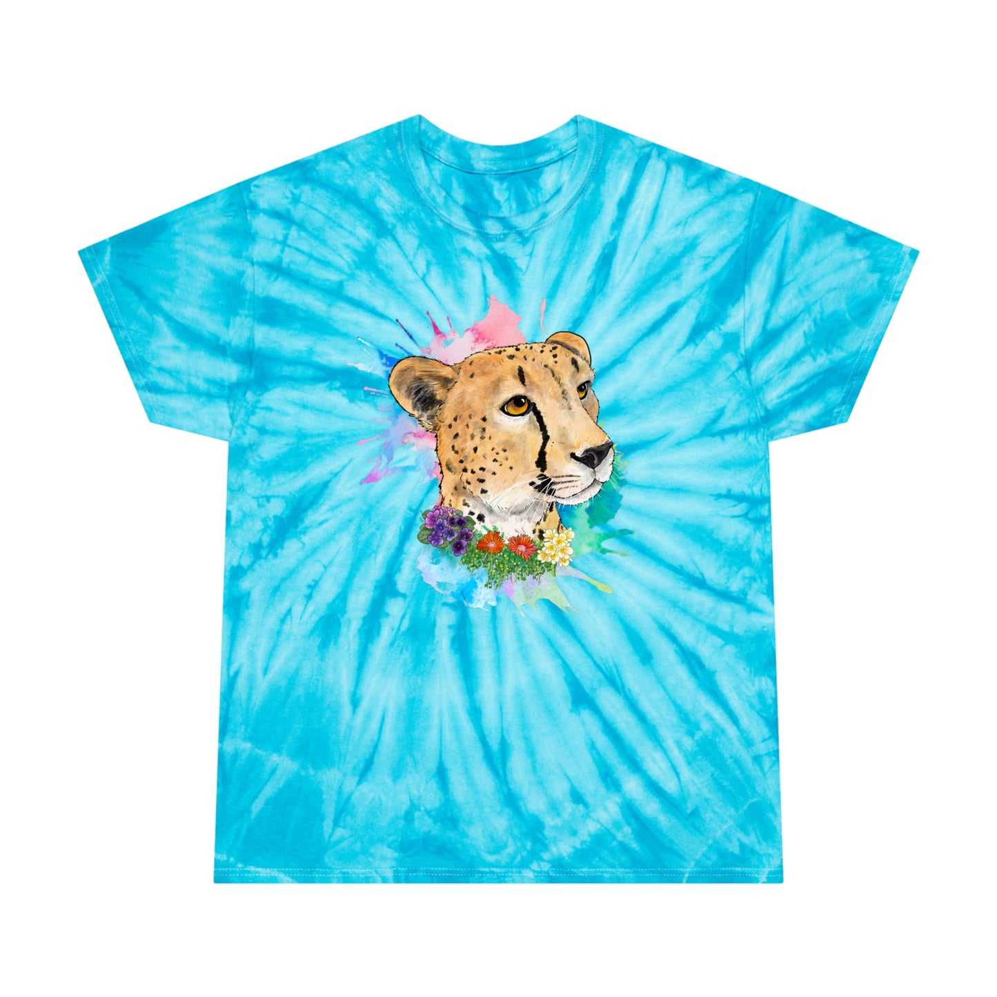 Cheetah Lion Tie-Dye Tee, Cyclone
