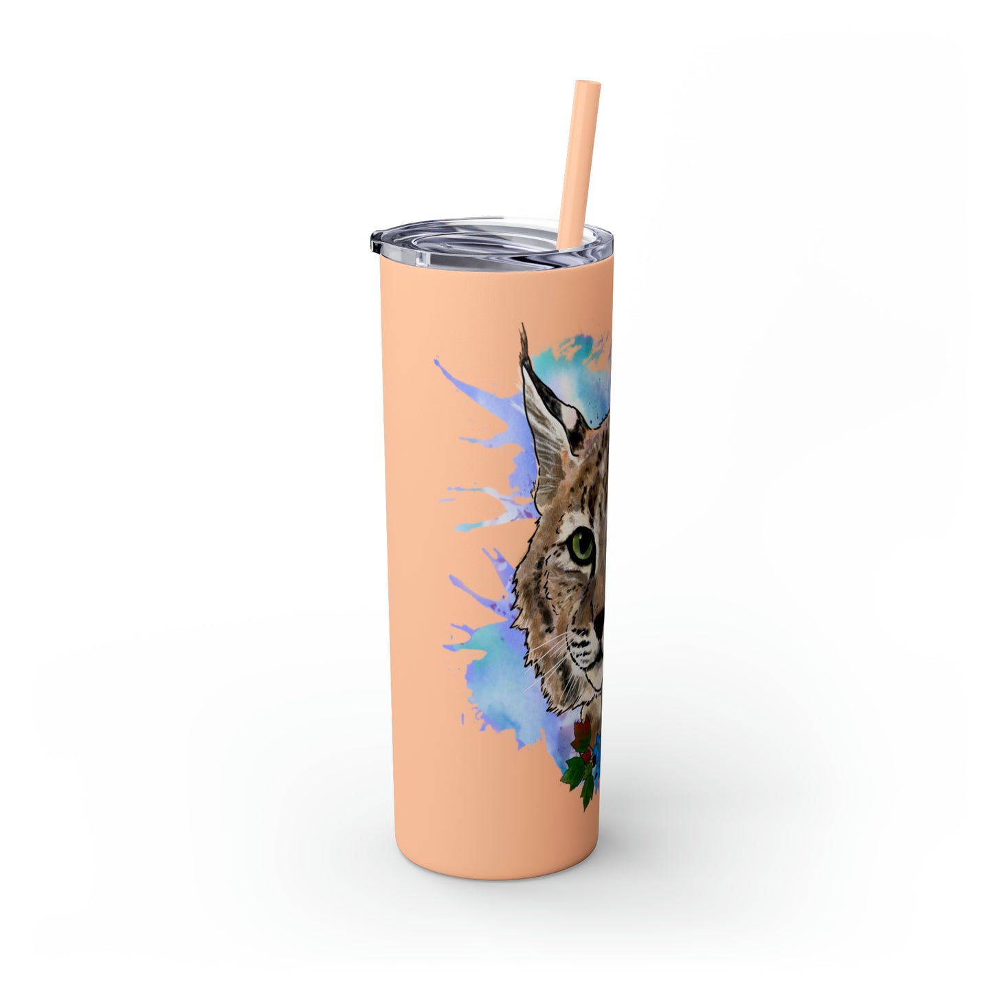 Bobcat Tumbler with Straw, 20oz