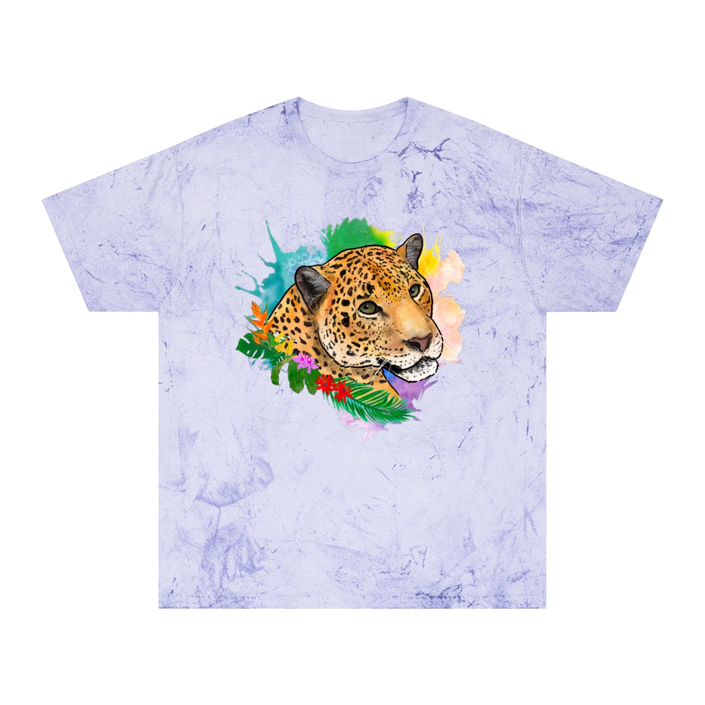 Jaguar Floral Comfort Colors Color Blast T-Shirt
