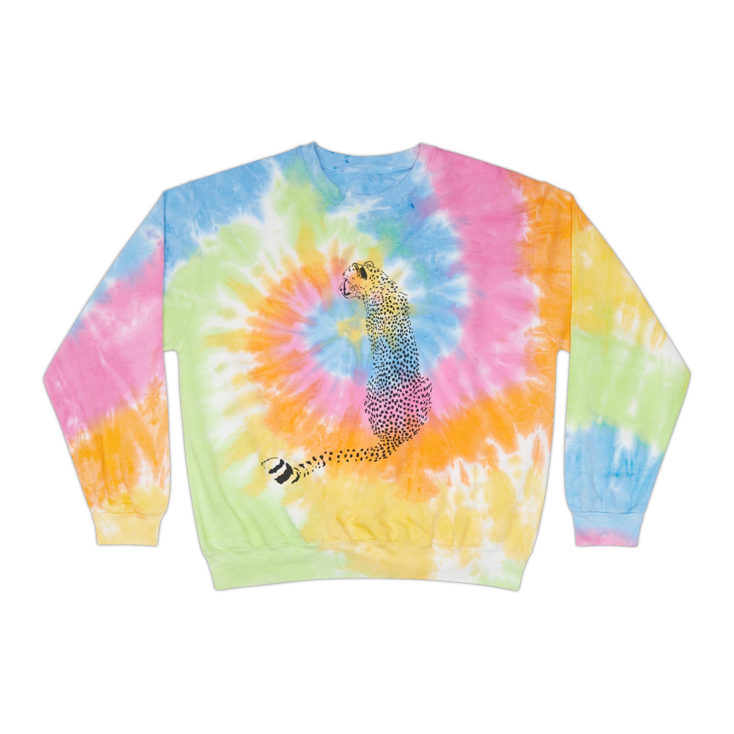 Cheetah spots Tie-Dye Sweatshirt