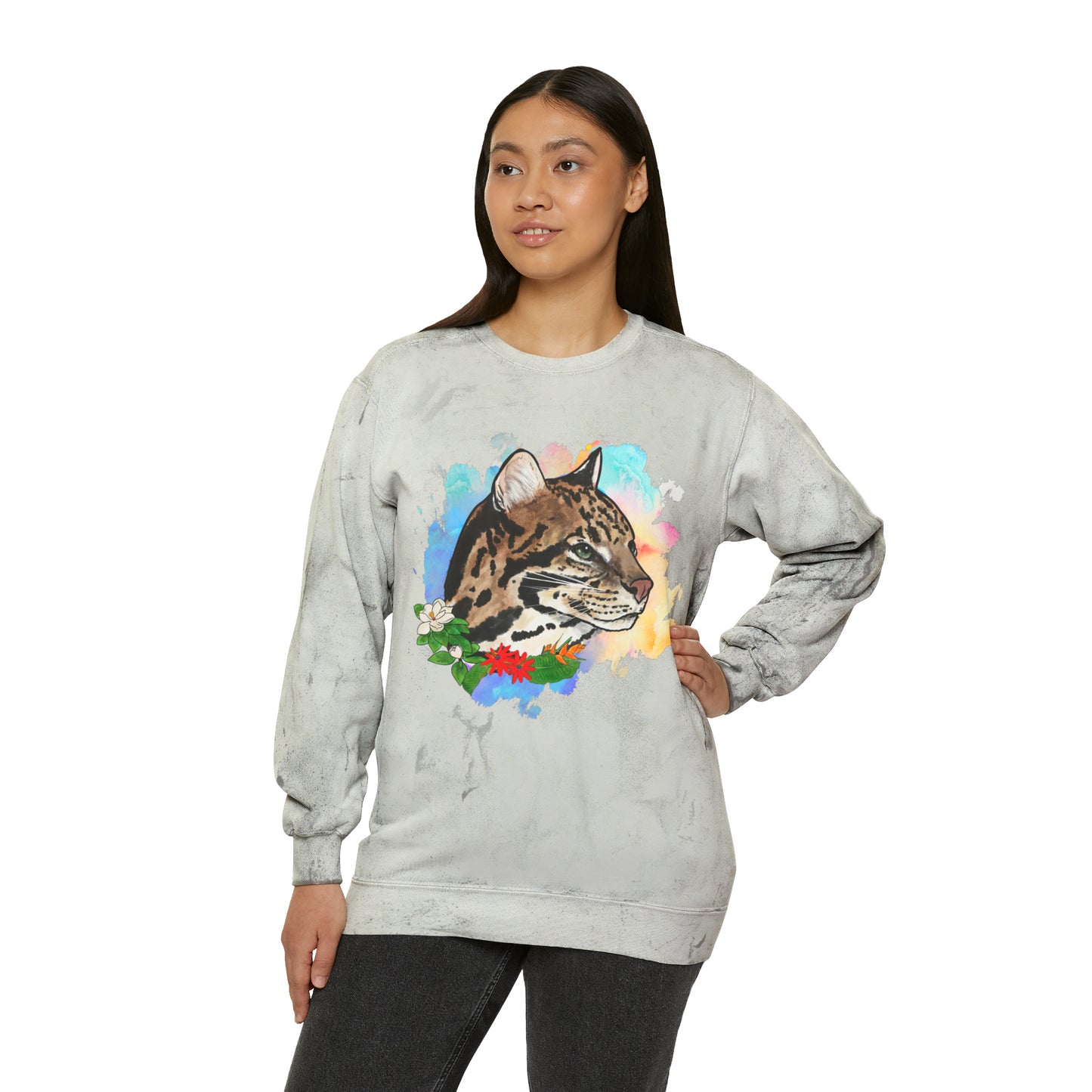 Ocelot Comfort Colors Crewneck Sweatshirt