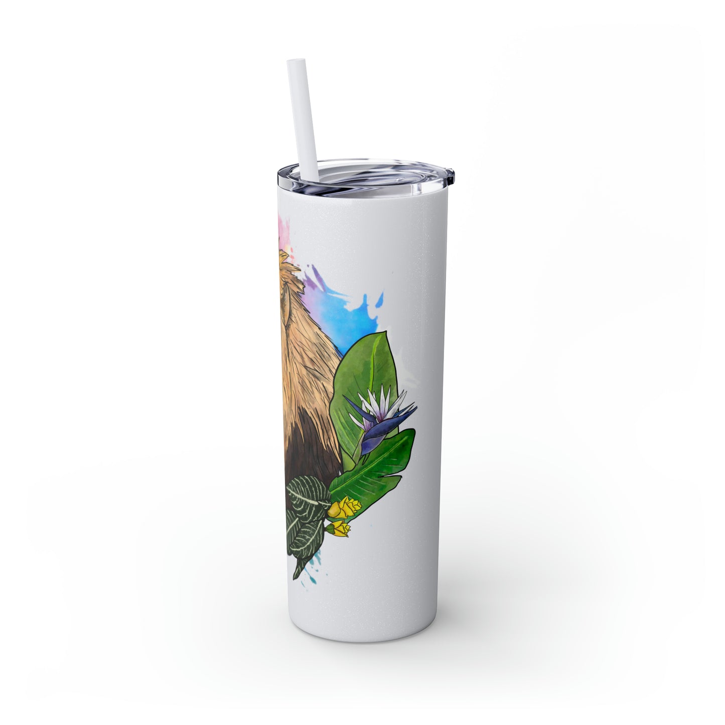 Lion Tumbler with Straw, 20oz