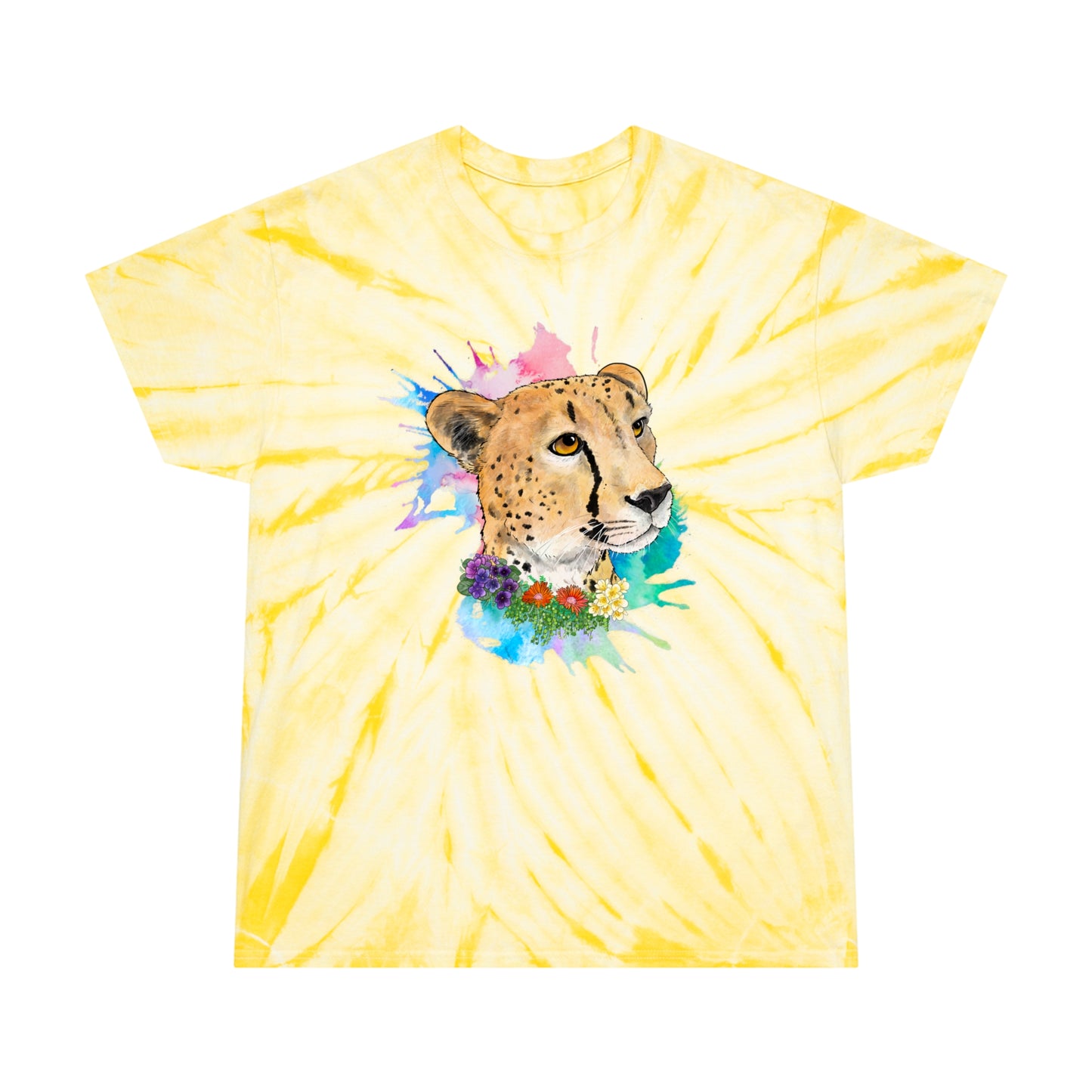 Cheetah Lion Tie-Dye Tee, Cyclone