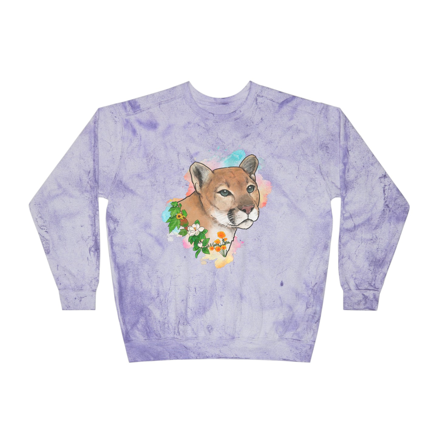 Mountain Lion Comfort Colors Crewneck Sweatshirt