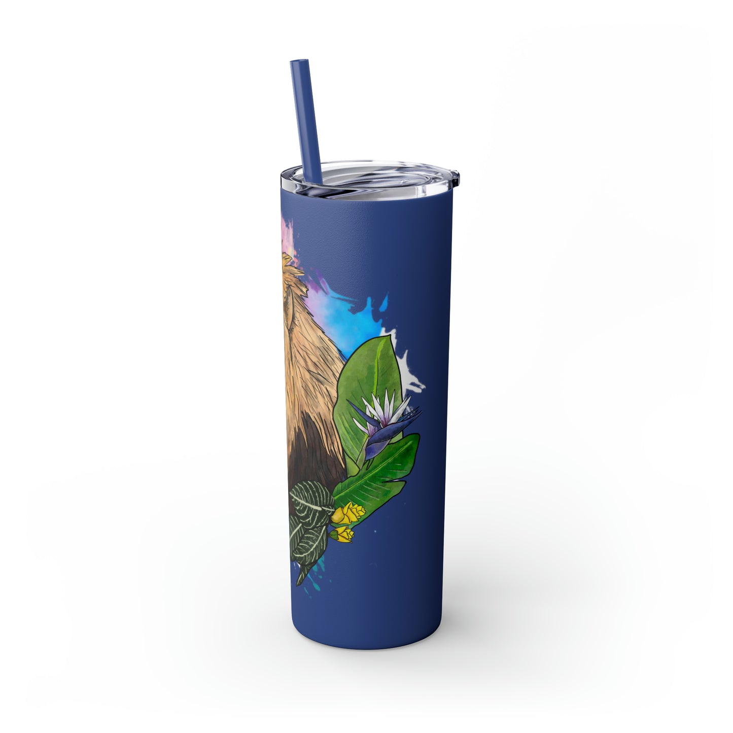Lion Tumbler with Straw, 20oz