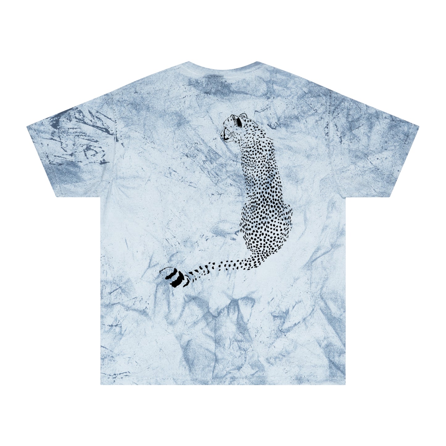 Cheetah Front and Back Color Blast T-Shirt