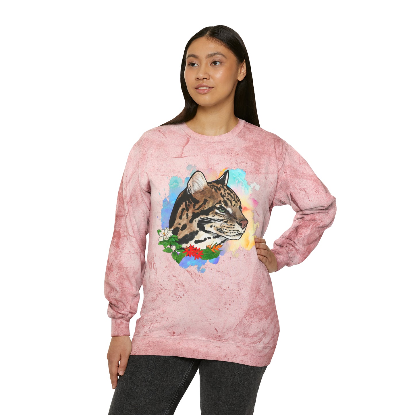 Ocelot Comfort Colors Crewneck Sweatshirt