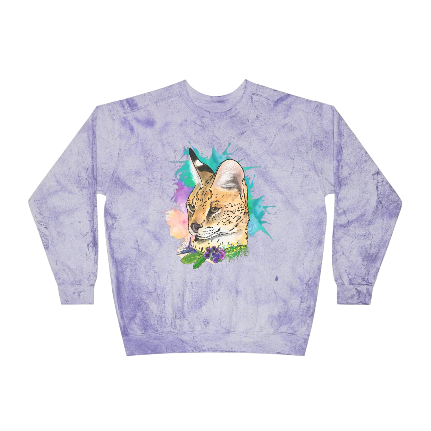 Serval Comfort Colors Crewneck Sweatshirt