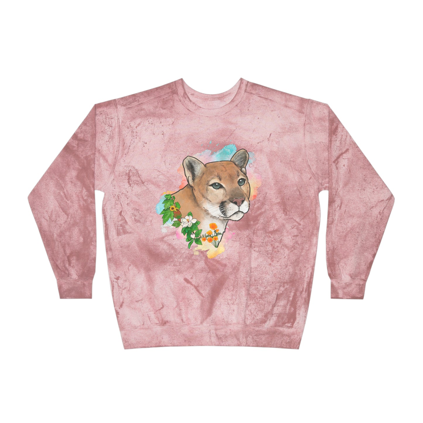 Mountain Lion Comfort Colors Crewneck Sweatshirt