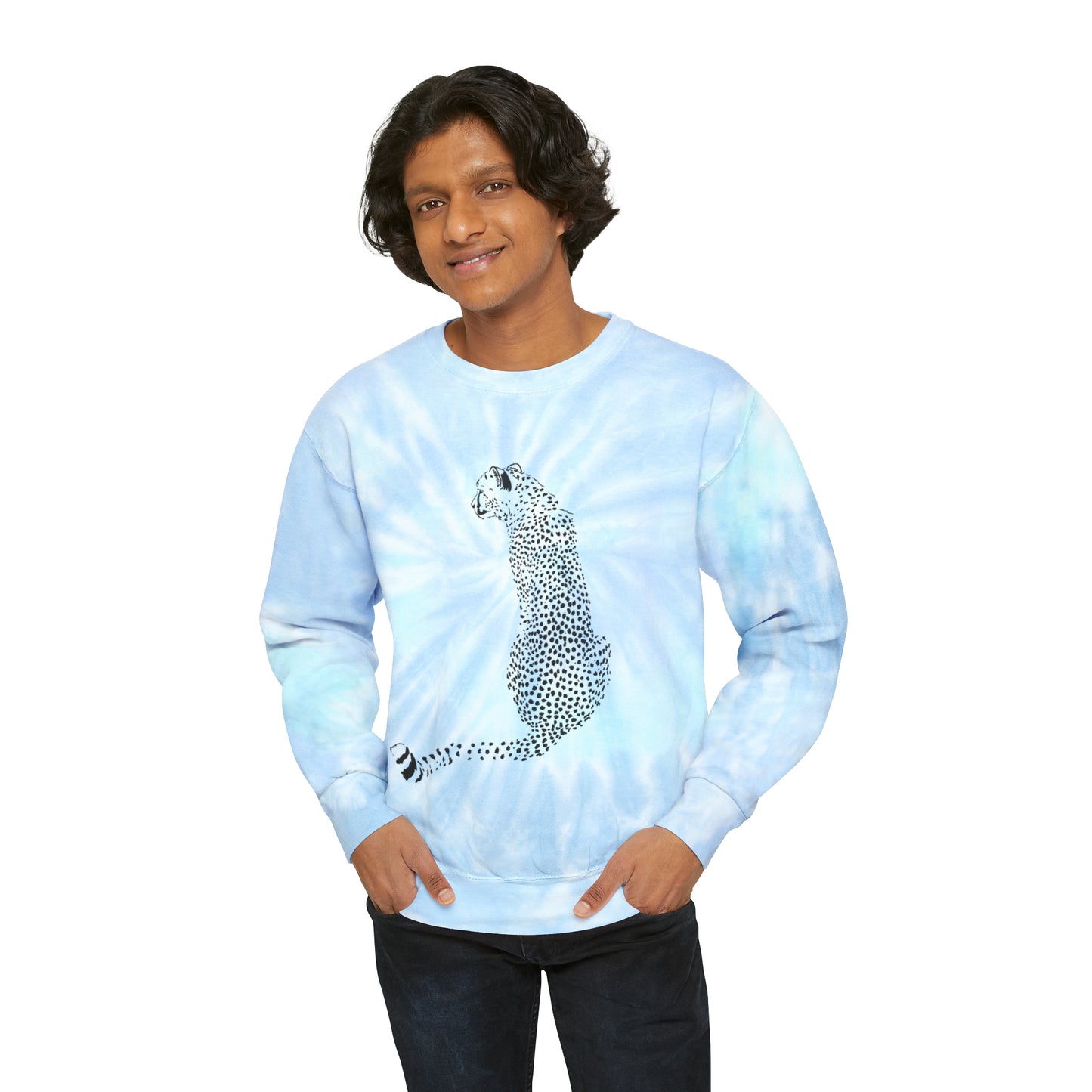 Cheetah spots Tie-Dye Sweatshirt
