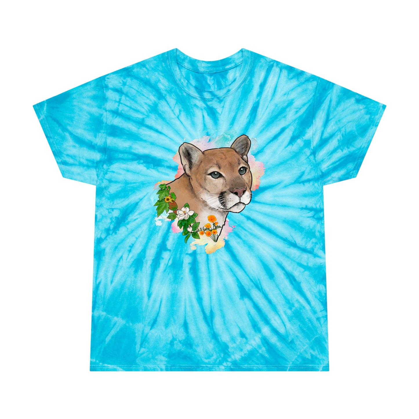 Mountain Lion Tie-Dye Tee, Cyclone
