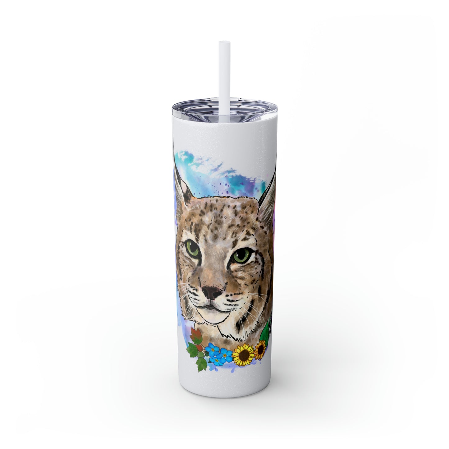 Bobcat Tumbler with Straw, 20oz