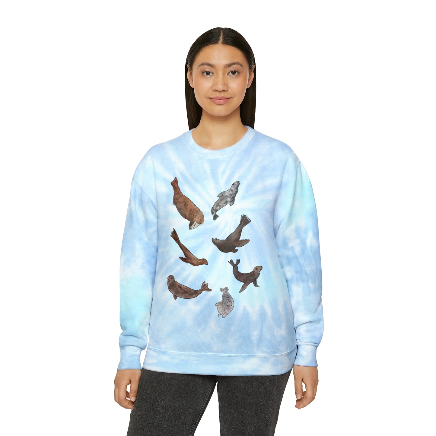 Pinniped Tie-Dye Sweatshirt
