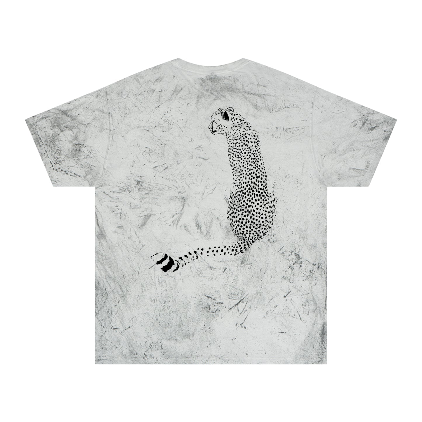Cheetah Front and Back Color Blast T-Shirt