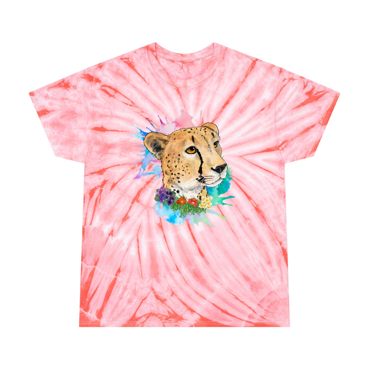 Cheetah Lion Tie-Dye Tee, Cyclone