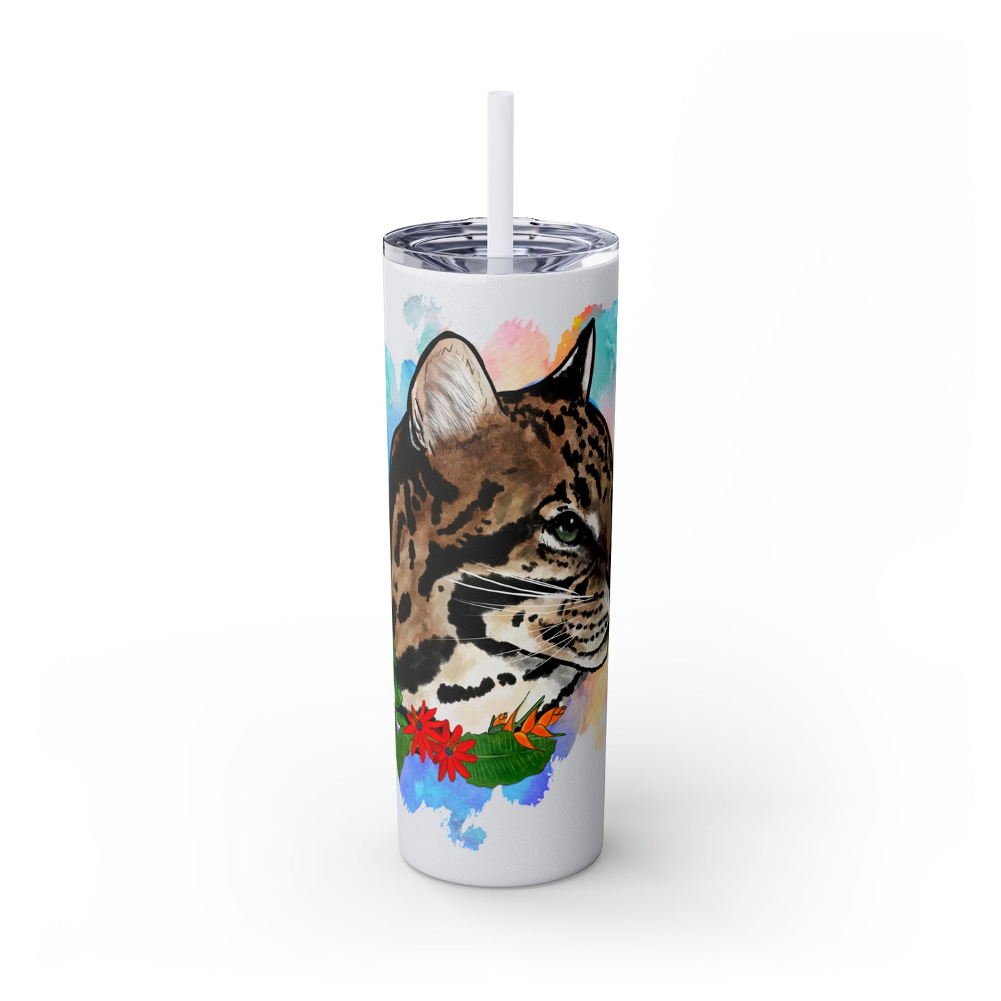 Ocelot Tumbler with Straw, 20oz