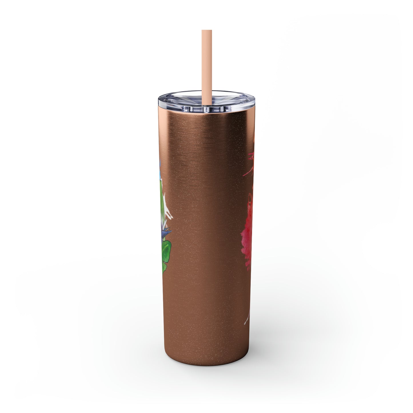 Lion Tumbler with Straw, 20oz