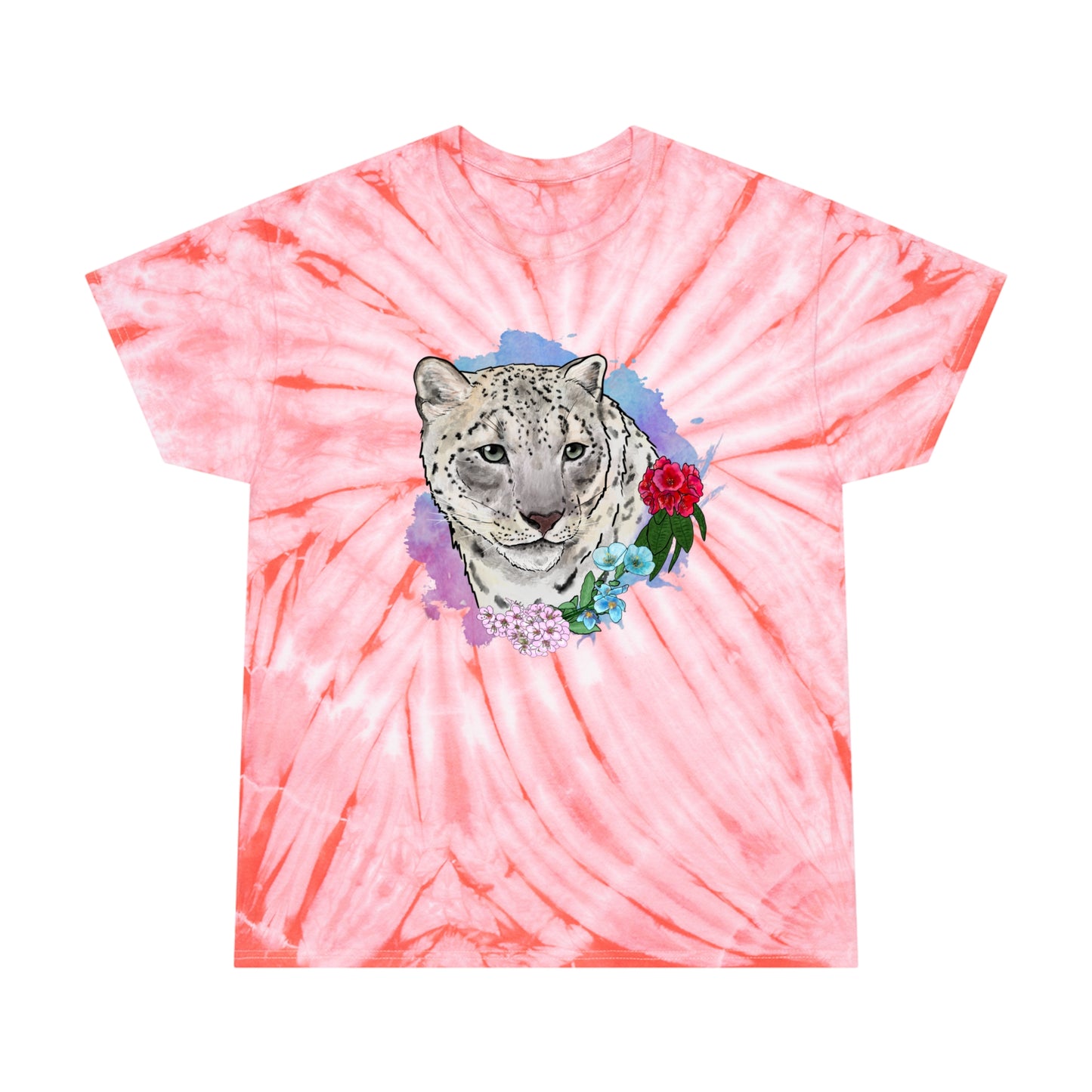 Snow Leopard Tie-Dye Tee, Cyclone