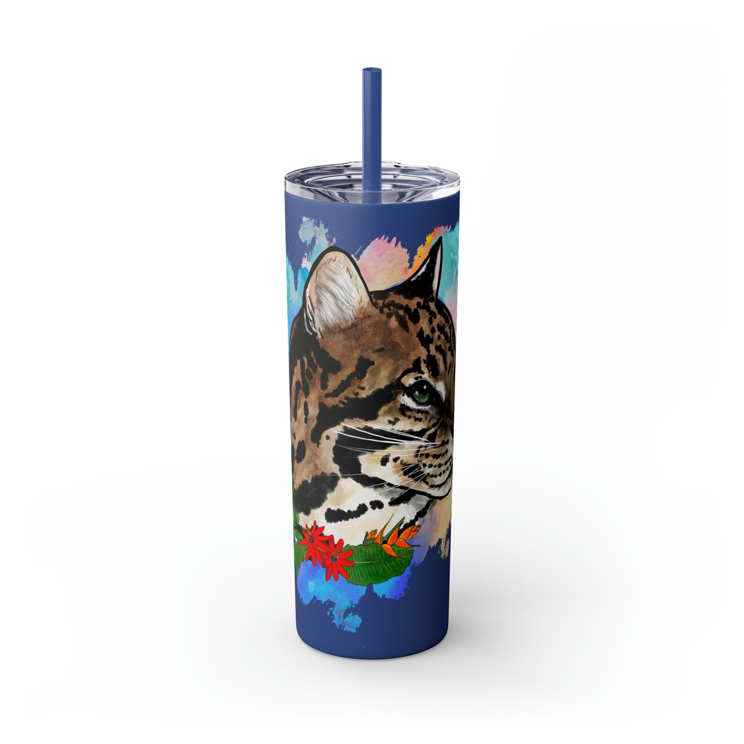 Ocelot Tumbler with Straw, 20oz