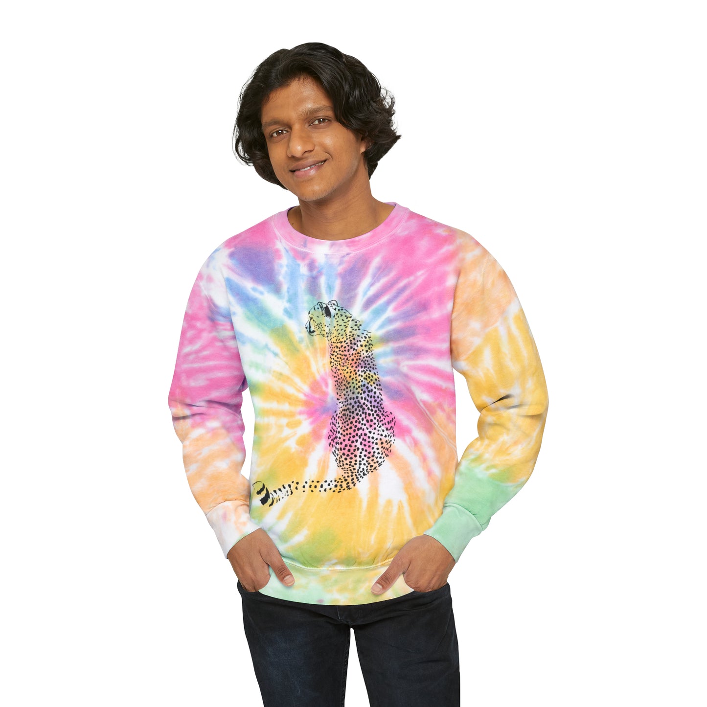 Cheetah spots Tie-Dye Sweatshirt