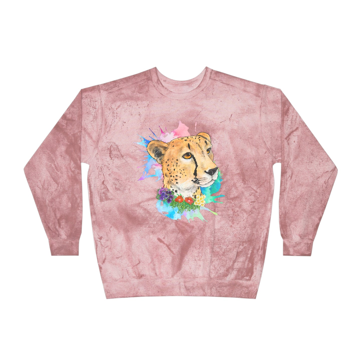 Cheetah Color Blast Crewneck Sweatshirt