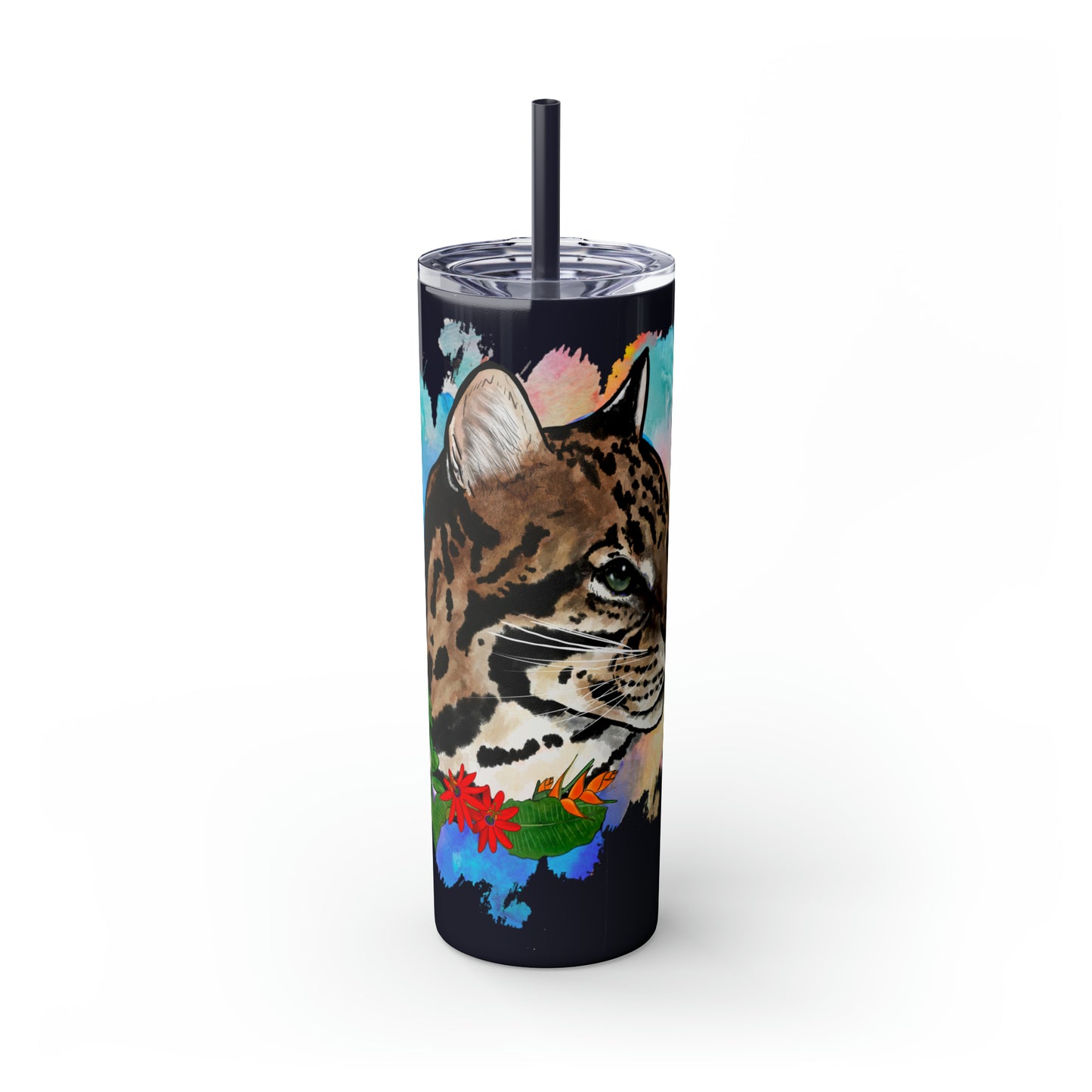 Ocelot Tumbler with Straw, 20oz