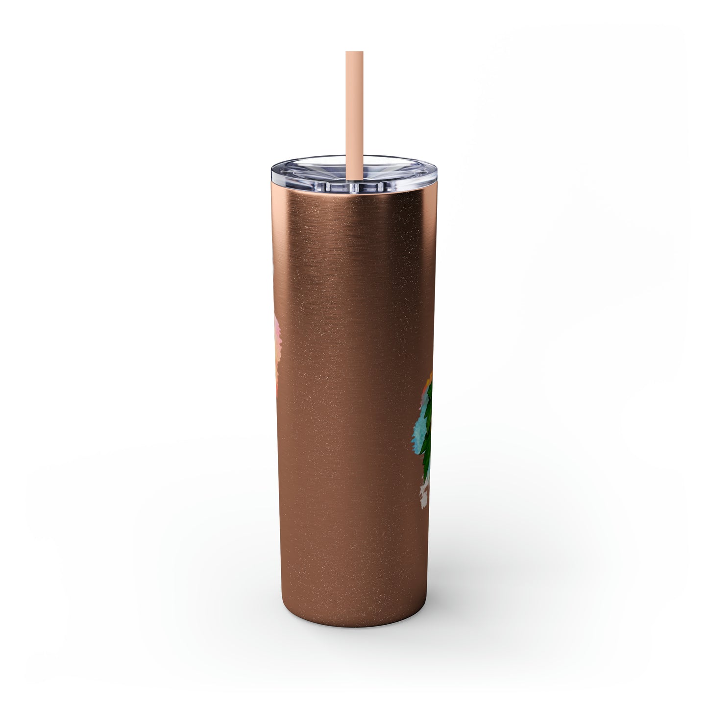 Mountain Lion Tumbler with Straw, 20oz