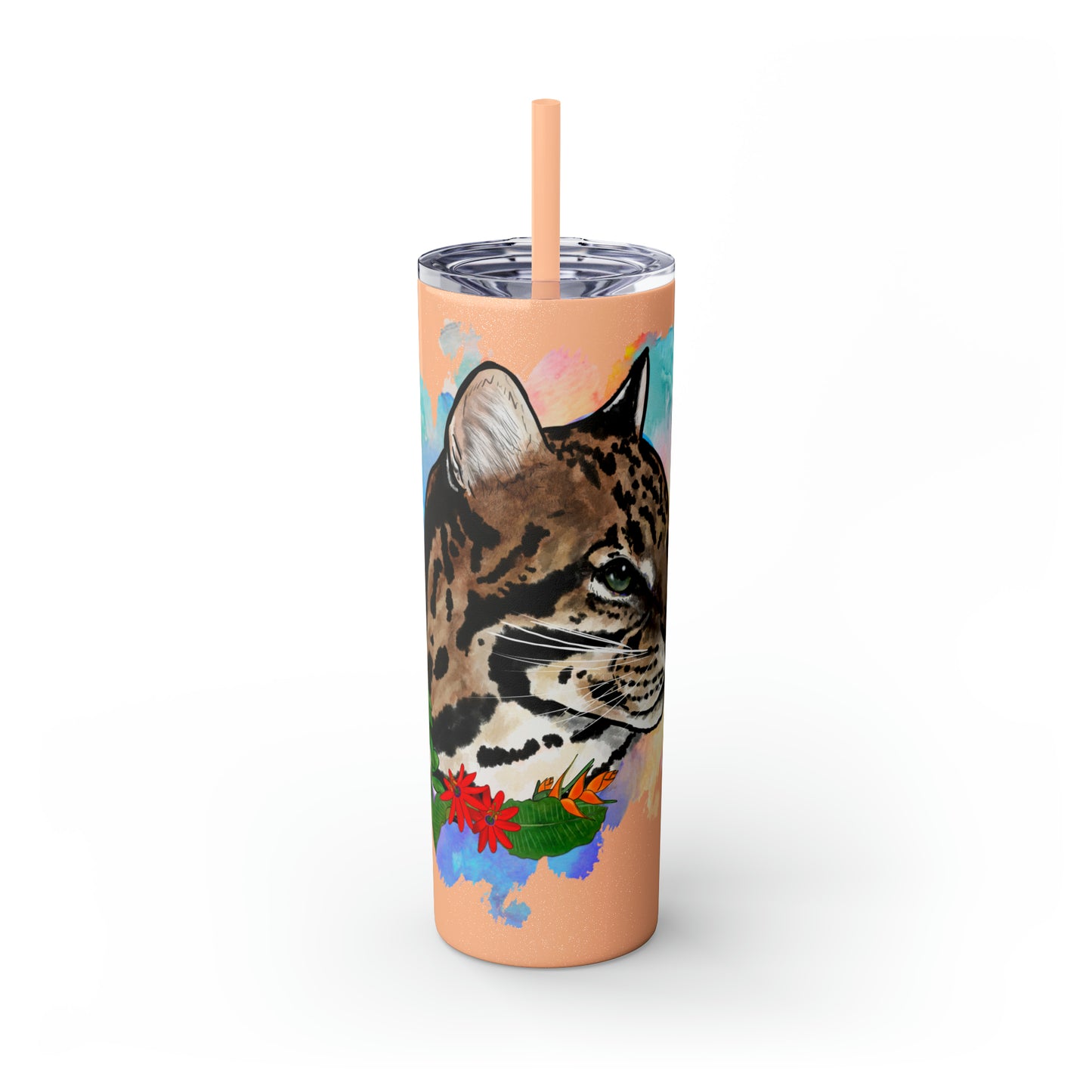 Ocelot Tumbler with Straw, 20oz