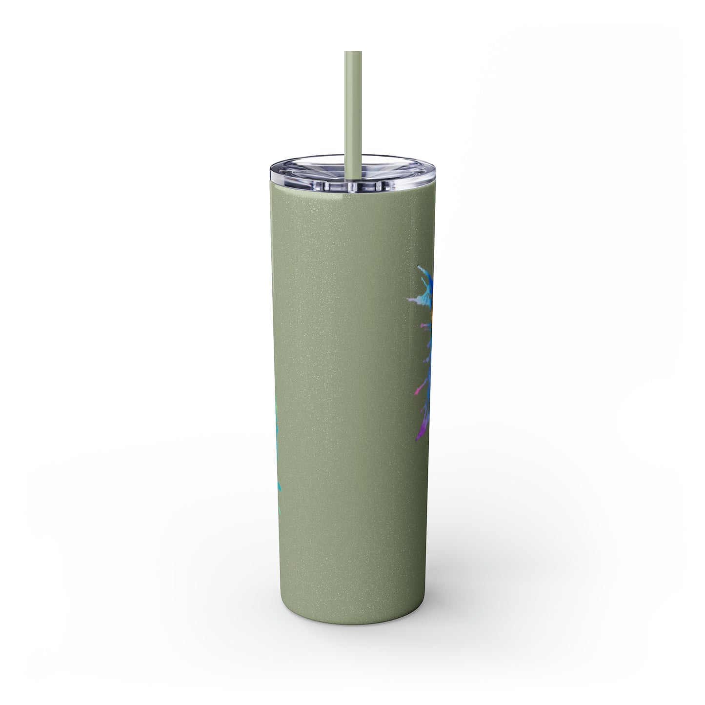 Cheetah Tumbler with Straw, 20oz