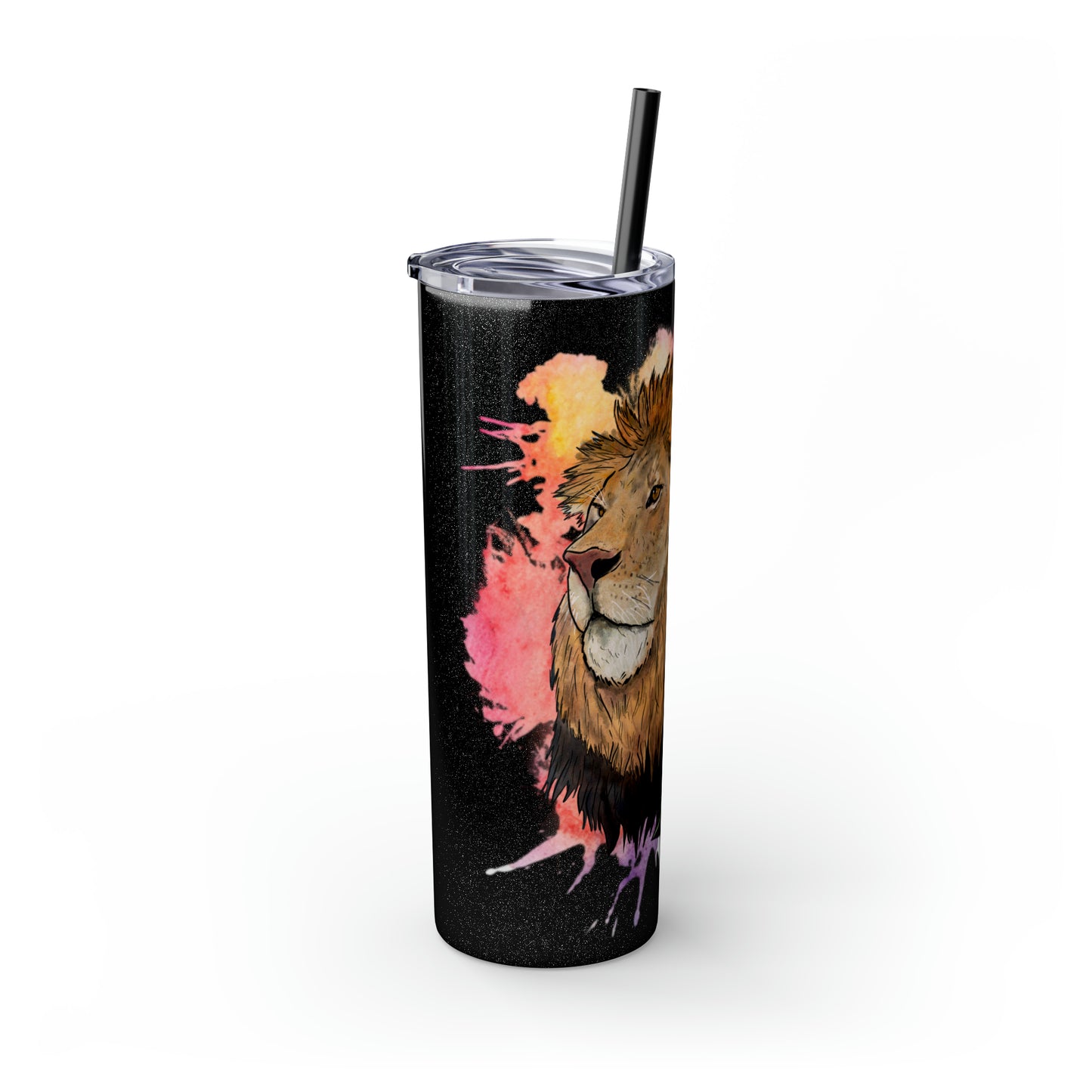 Lion Tumbler with Straw, 20oz