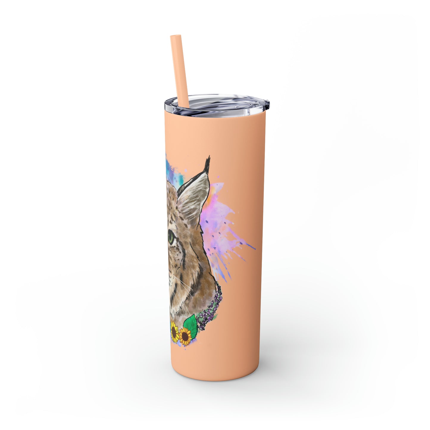 Bobcat Tumbler with Straw, 20oz
