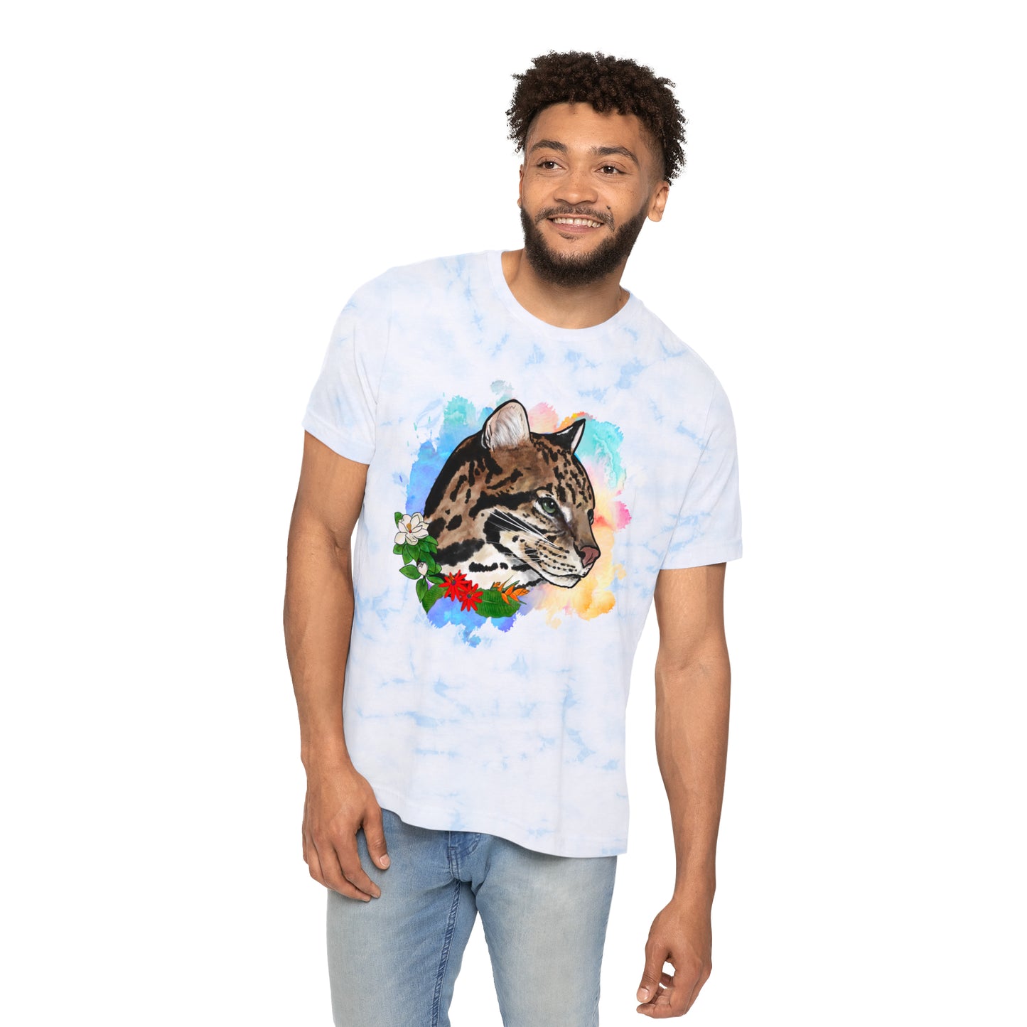Ocelot Tie-Dyed T-Shirt